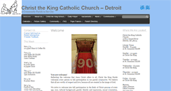 Desktop Screenshot of christthekingcatholicdetroit.org