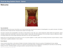 Tablet Screenshot of christthekingcatholicdetroit.org